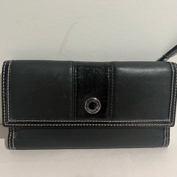 Coach Handbags - Coach Black Leather Wallet